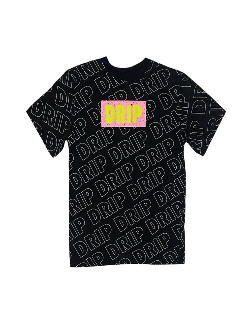 VIBES Boy's Black Graphic Short Sleeve Shirt Size Medium 10-12